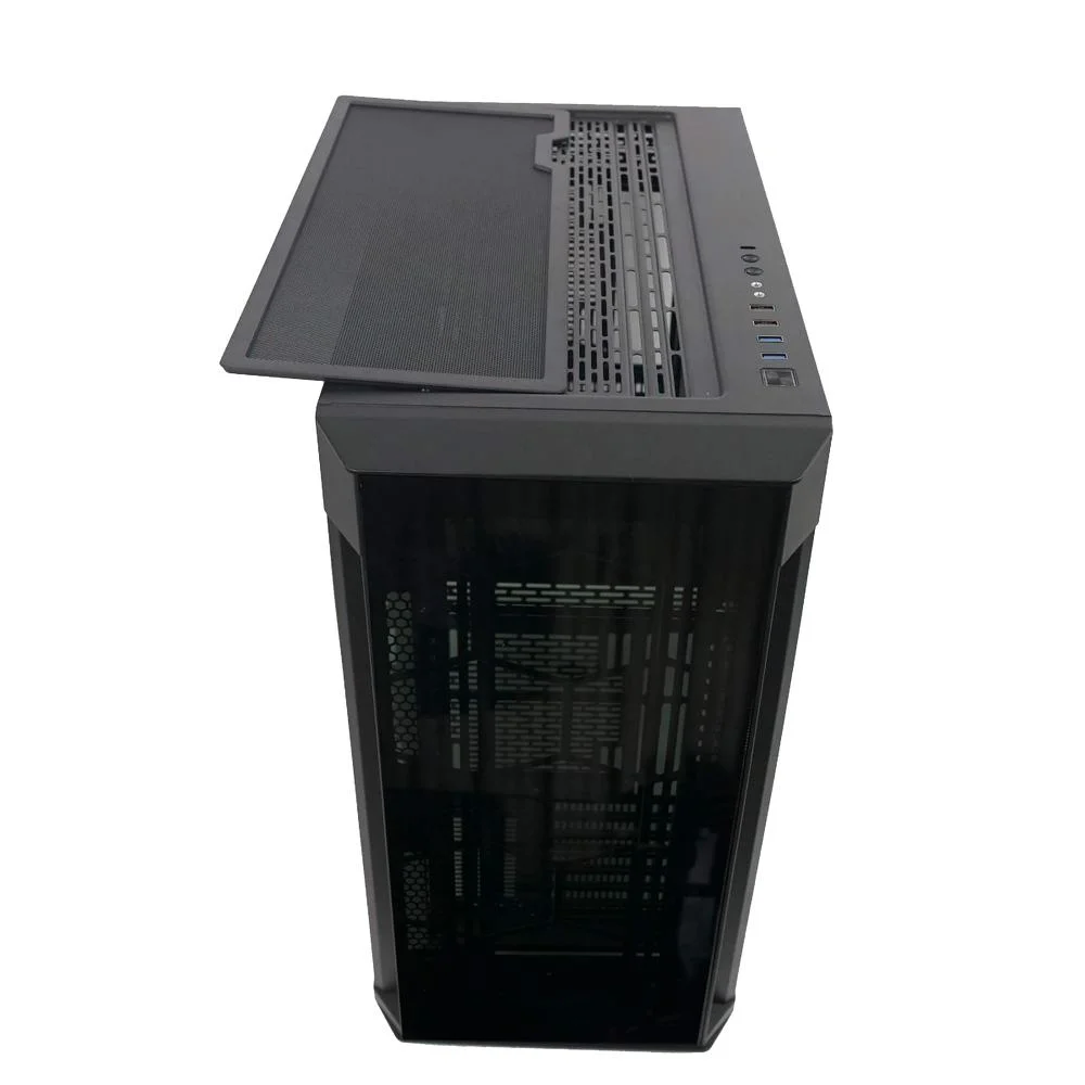 Gabinete Gamer Redragon Megatron, Preto Black, Vidro - GC-705B Gabinete Gamer Redragon Megatron, Preto Black, Vidro - GC-705B