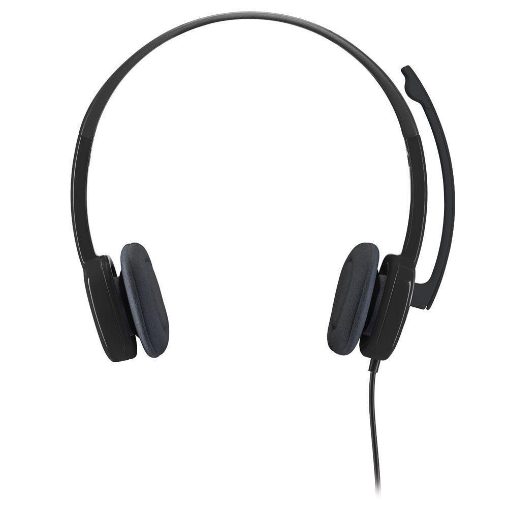 Headset Logitech H151, P3 com fio, Preto - 981-000587 Headset Logitech H151, P3 com fio, Preto - 981-000587