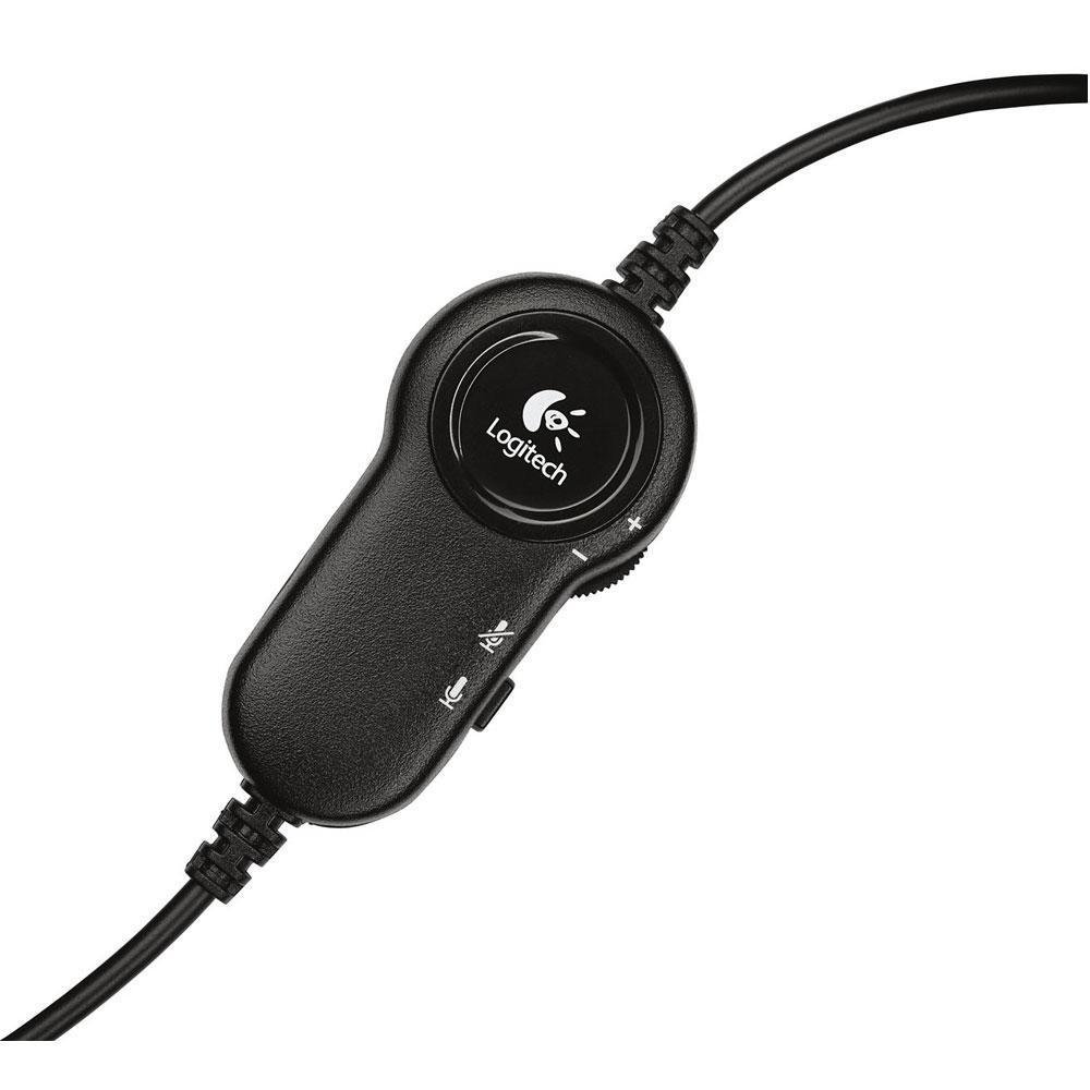 Headset Logitech H151, P3 com fio, Preto - 981-000587 Headset Logitech H151, P3 com fio, Preto - 981-000587