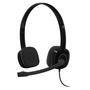 Headset Logitech H151, P3 com fio, Preto - 981-000587