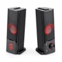 Caixa de Som Soundbar Gamer Redragon Orpheus Stereo 2.0, 2x3W, P2 + USB, Com Led, Preto E Vermelho - GS550
