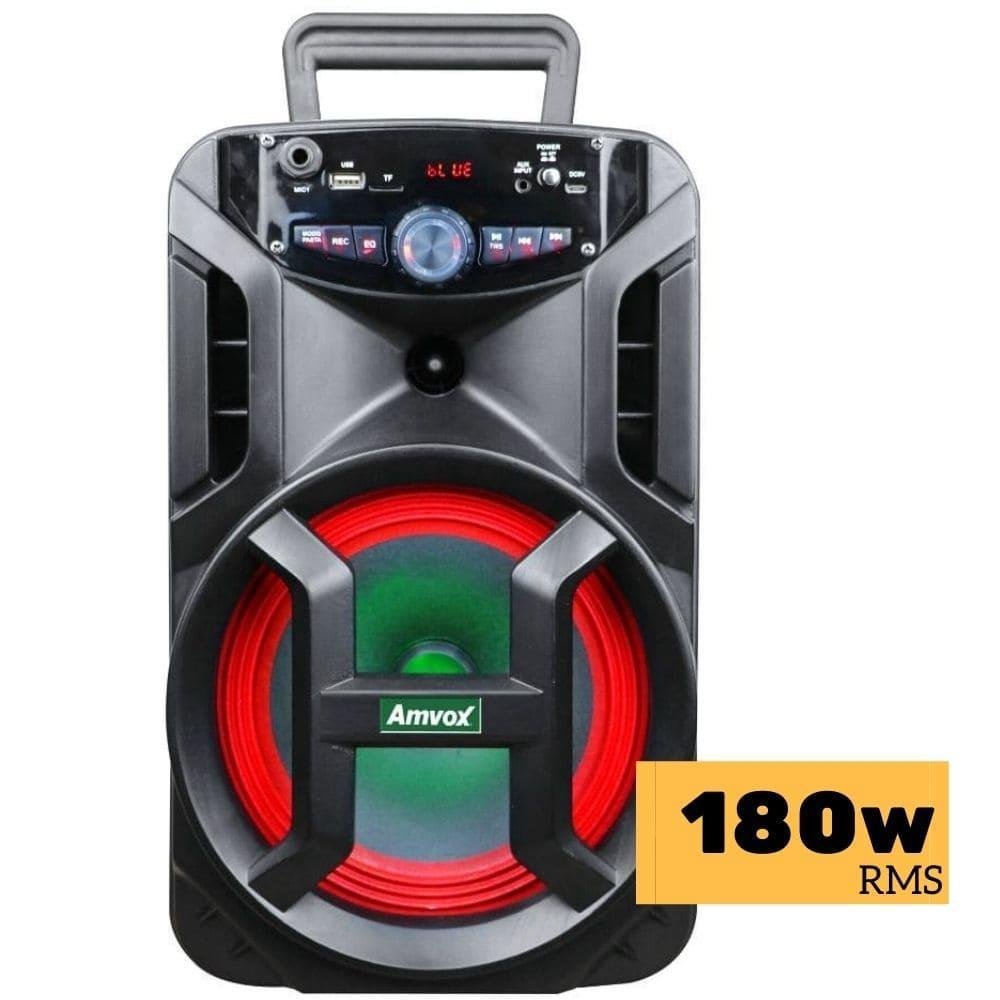 Caixa Amplificada Amvox Gigante, 180W, Bluetooth, Rádio FM, USB - ACA 188. Caixa Amplificada Amvox Gigante, 180W, Bluetooth, Rádio FM, USB - ACA 188.