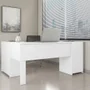 Escrivaninha Em L Notável Nt2005-127, Office Canto 2 Gavetas, Branca
