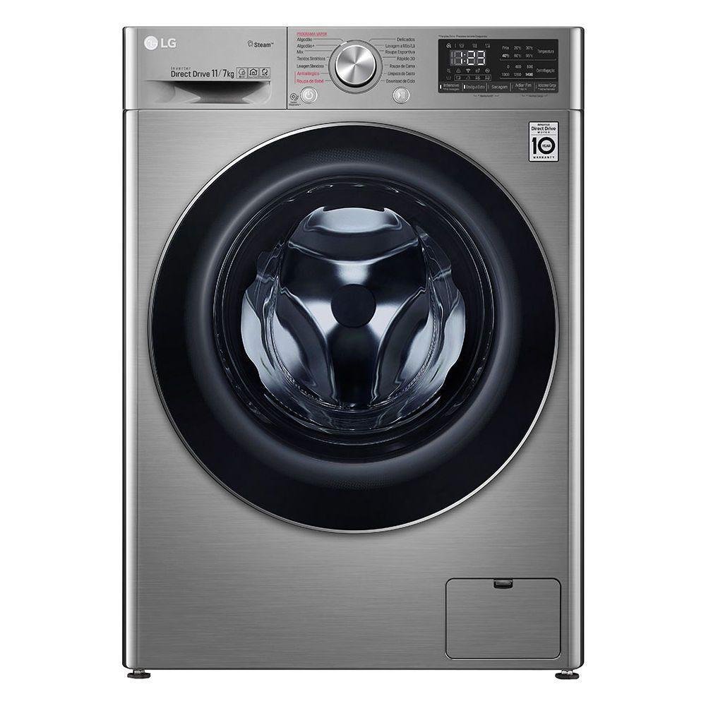 Lava e Seca LG Smart, 11kg, 127V, Aço Escovado - VC4 CV5011TS4 Lava e Seca LG Smart, 11kg, 127V, Aço Escovado - VC4 CV5011TS4