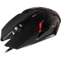 Mouse Gamer Mymax Arbor, Com Fio, LED Vermelho, 2400 DPI, 6 Botões, Preto - Opm-arbor/rd