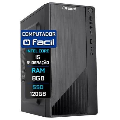PC Intel Core I5 3a Geraço 8GB SSD 120GB KaBuM