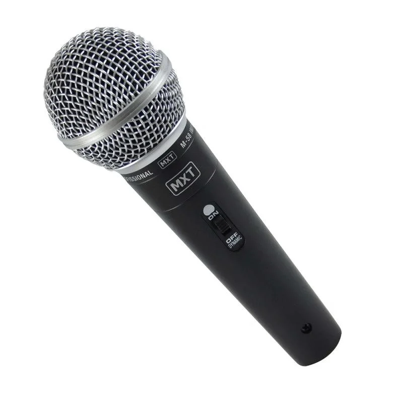 Microfone Dinamico Com Fio M58 Profissional Cabo