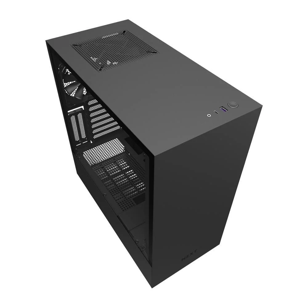 Gabinete NZXT H510i, Mid Tower, ATX, Com Fita RGB, Lateral De Vidro, Preto - CA-H510I-B1 Gabinete NZXT H510i, Mid Tower, ATX, Com Fita RGB, Lateral De Vidro, Preto - CA-H510I-B1