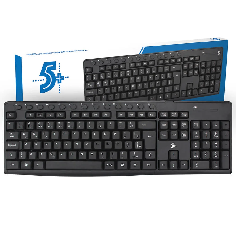 Teclado Wireless 24Ghz Office 5 0150081 Kabum