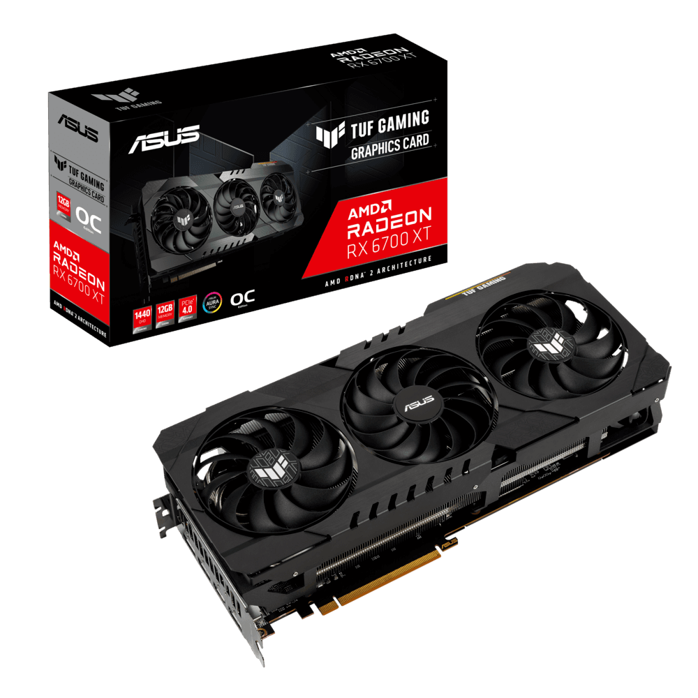 【希少】AMD Radeon RX6700XT GPU 12G Placa de Vídeo Asus TUFRX6700XTO12GGAMING KaBuM