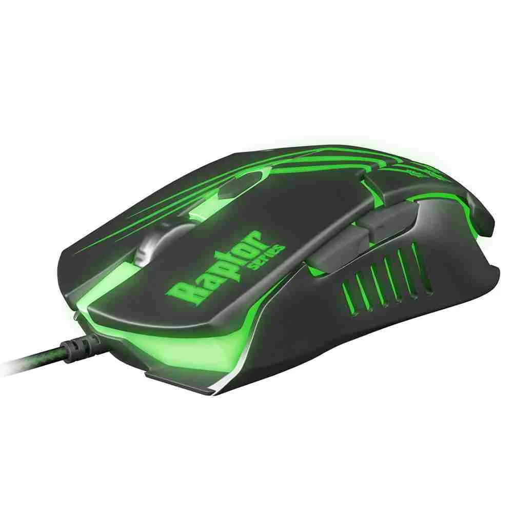 Mouse Gamer Fortrek Raptor LED 3200 DPI KaBuM