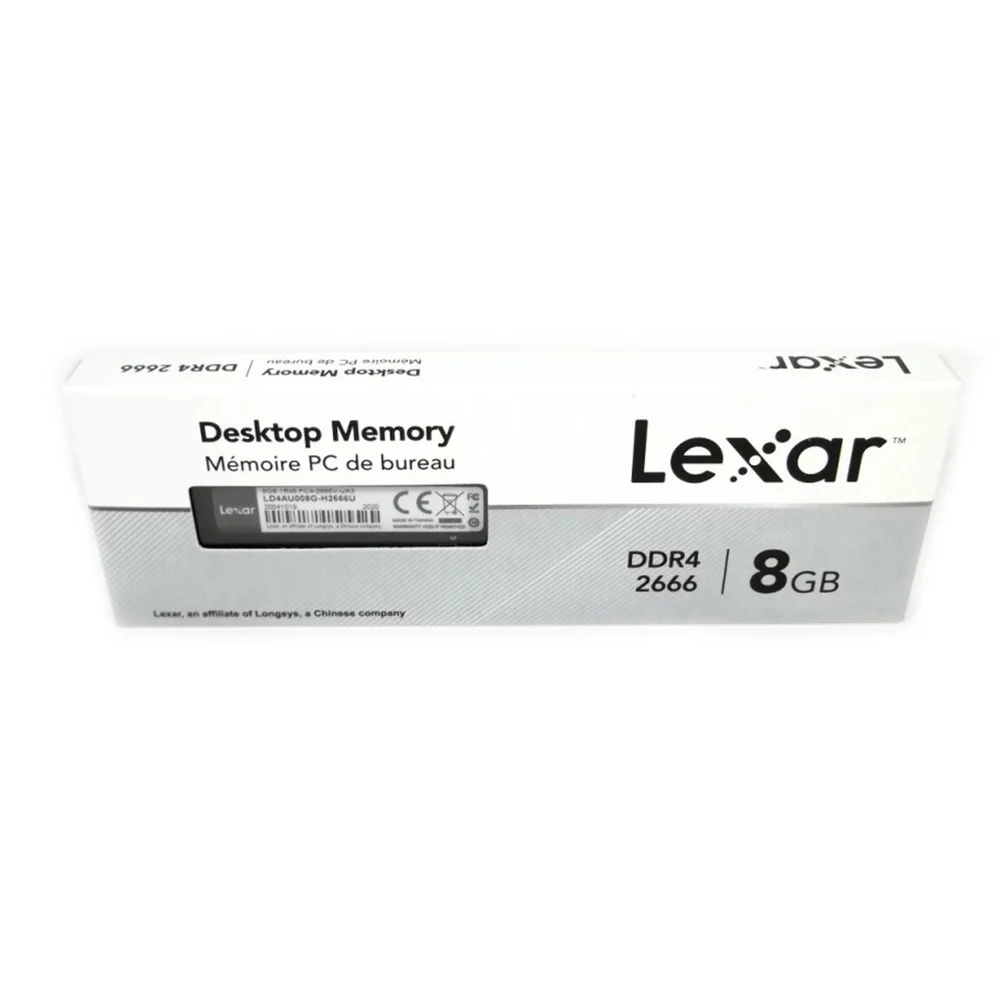Memória Lexar, 8GB, 2666MHz, DDR4, CL19 - LD4AU008G-R2666U Memória Lexar, 8GB, 2666MHz, DDR4, CL19 - LD4AU008G-R2666U