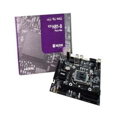 Placa Mãe Kazuk Lga 1150, H81 Ddr3, 16gb Hdmi - Kzkh81-b