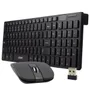 Kit Teclado E Mouse Sem Fio Exbom Bk-S1000, 1600 DPI, Wireless, Preto