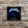 Quadro Azulejo Starnerd Com Moldura, MDF, 15Cm, Metallica Ride The Lightning