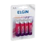 Pilha Recarregável AA Elgin Ni-MH, 4 Unidades, 2700mAh - 82175