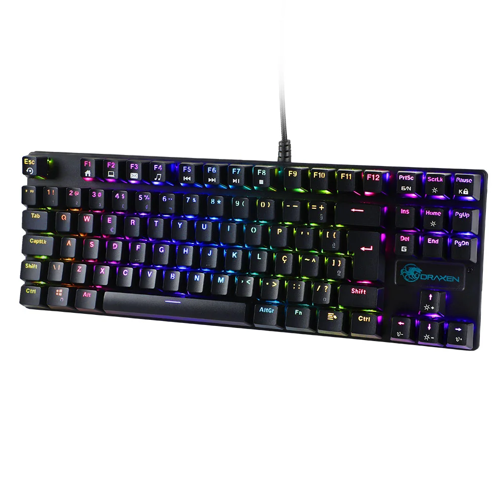 Teclado Mecanico Gamer Dn200 Switch Blue KaBuM