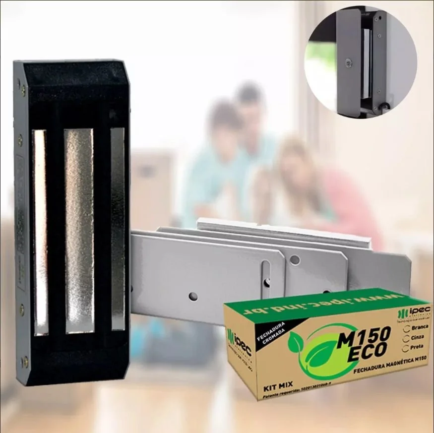 Fechadura Eletroimã Magnética Trava M150 Eco Ipec