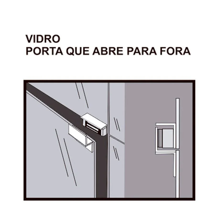 Fechadura Eletroimã Magnética Trava M150 Eco Ipec