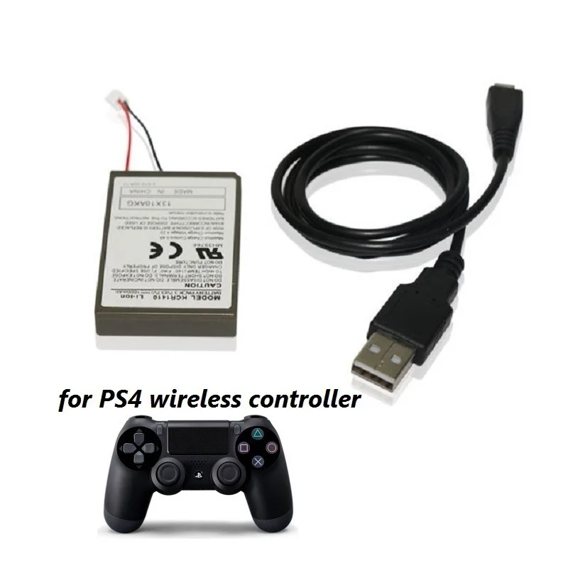 Kit T&Z Bateria P/ Controle Playstation 4 Ps4 2000mah + Cabo USB Kit T&Z Bateria P/ Controle Playstation 4 Ps4 2000mah + Cabo USB