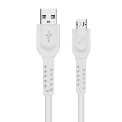 Cabo Para Controle XBOX One Usb - Dual Shock Branco 1,2m - Gshield