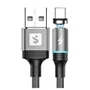 Cabo Magnético Usb Tipo-c Sumexr Sx-b16c 2.4a 1m Cinza