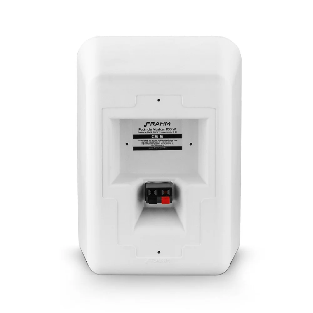 Par De Caixa De Som Passiva CS 5", 80W, Outdoor, 8 Ohms, Branco, Frahm
