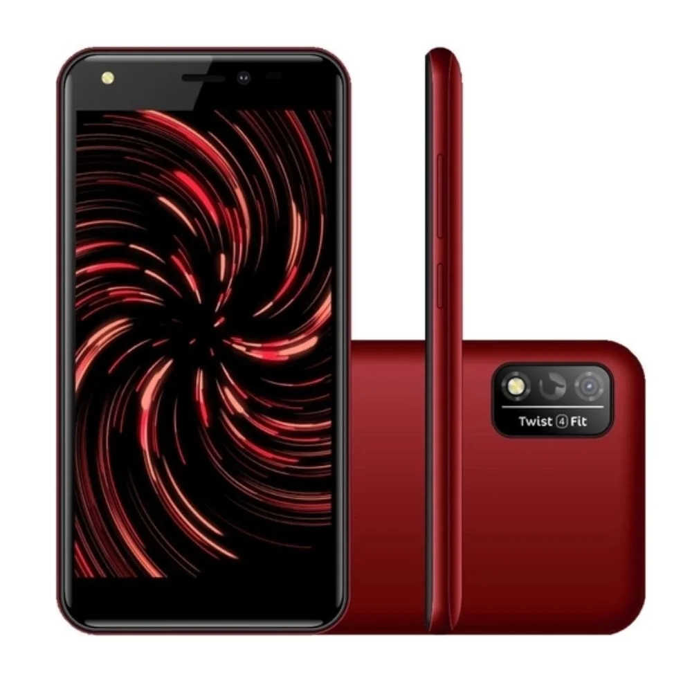 Smartphone Positivo Twist 4 Fit S509n, 3G, 32GB, 1GB RAM, Câmera 8MP, Tela 5”, Dual Chip, Wifi, Vermelho Smartphone Positivo Twist 4 Fit S509n, 3G, 32GB, 1GB RAM, Câmera 8MP, Tela 5”, Dual Chip, Wifi, Vermelho