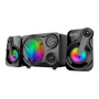 Caixa De Som Gamer 2.1 Stereo Led 7 Cores 11w Rms Preto K-mex - Ss-9300