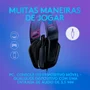 Headset Gamer Logitech G335, Drivers 40mm, 3.5mm, Para PC, Playstation, Xbox, Switch, Mobile, Preto - 981-000977