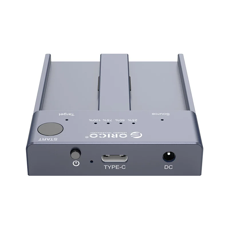 Dock Station Orico, Clone Offline para Nvme M.2 SSD, 2 Entradas, Cinza - M2P2-C3-C Dock Station Orico, Clone Offline para Nvme M.2 SSD, 2 Entradas, Cinza - M2P2-C3-C