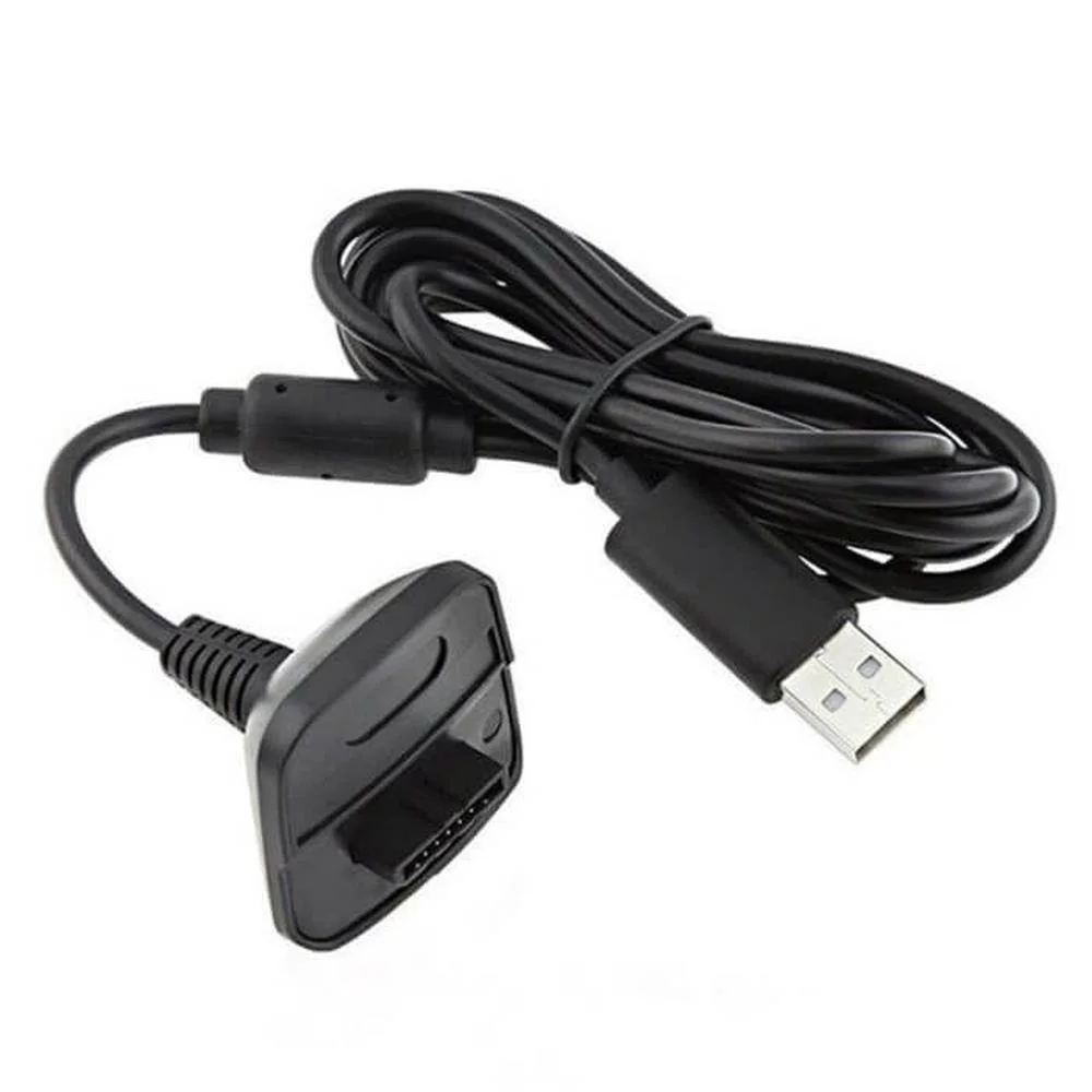 Bateria E Cabo Carregador Para Controle XBOX 360 Fat E Slim