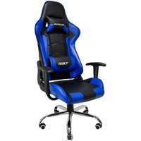 Cadeira Gamer Mymax Mx7, Até 150Kg, Giratória, Preto E Azul
