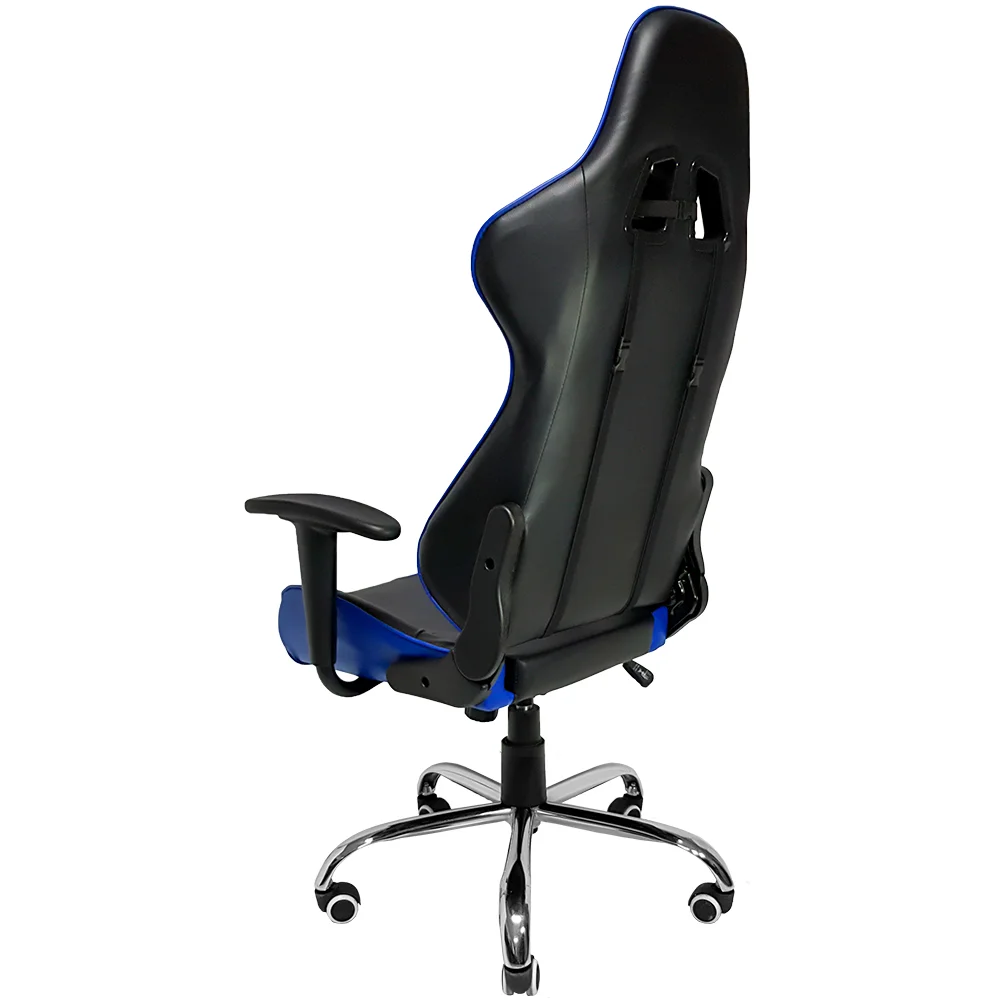 Cadeira Gamer Mymax Mx7, Até 150Kg, Giratória, Preto E Azul Cadeira Gamer Mymax Mx7, Até 150Kg, Giratória, Preto E Azul