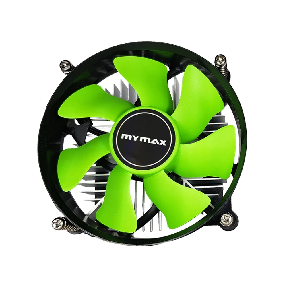 Cooler para Processador Intel 80mm Preto Verde