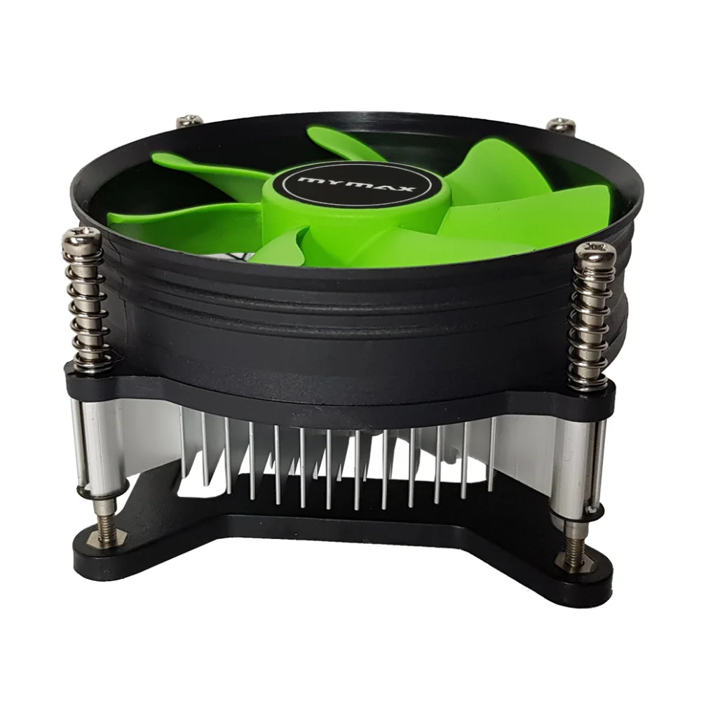 Cooler para Processador Intel 80mm Preto Verde