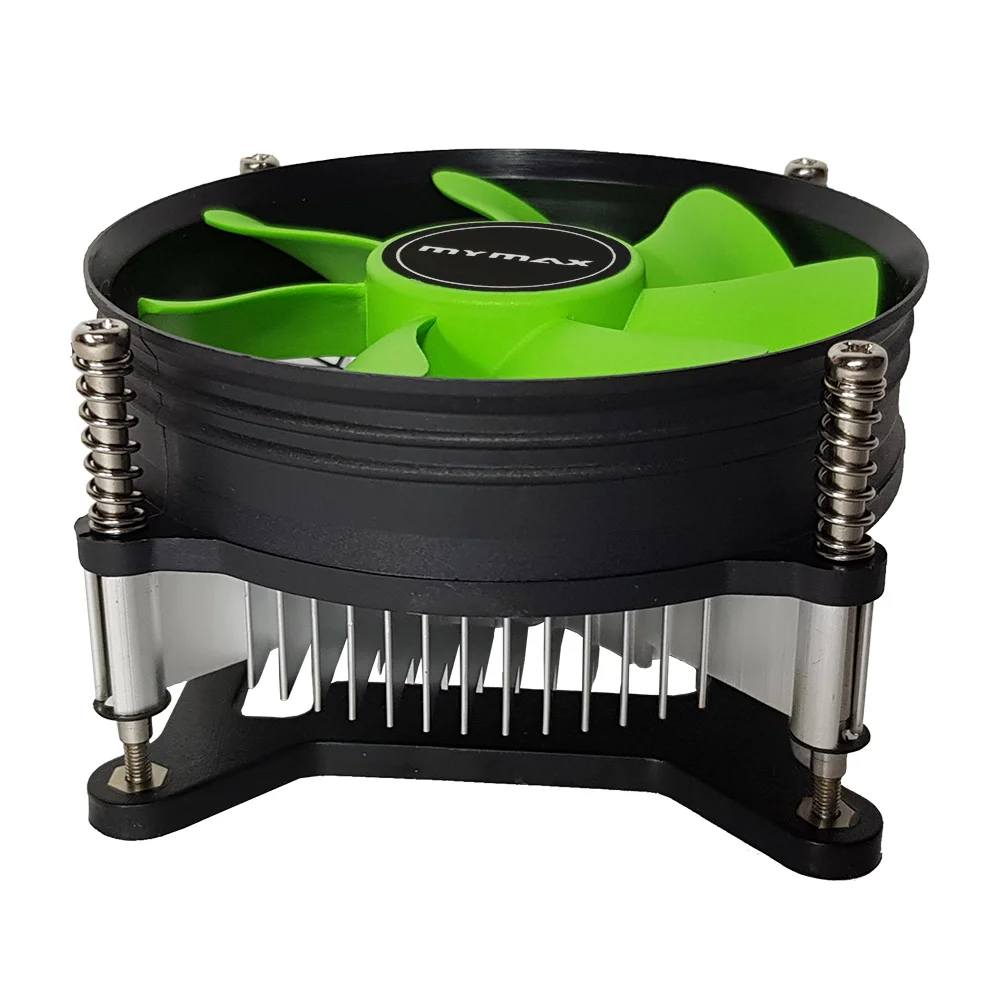 Cooler para Processador Intel 80mm Preto Verde