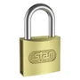 Cadeado 40 Mm Zamac Latonado E-coat Com Chave Encartelado Stam