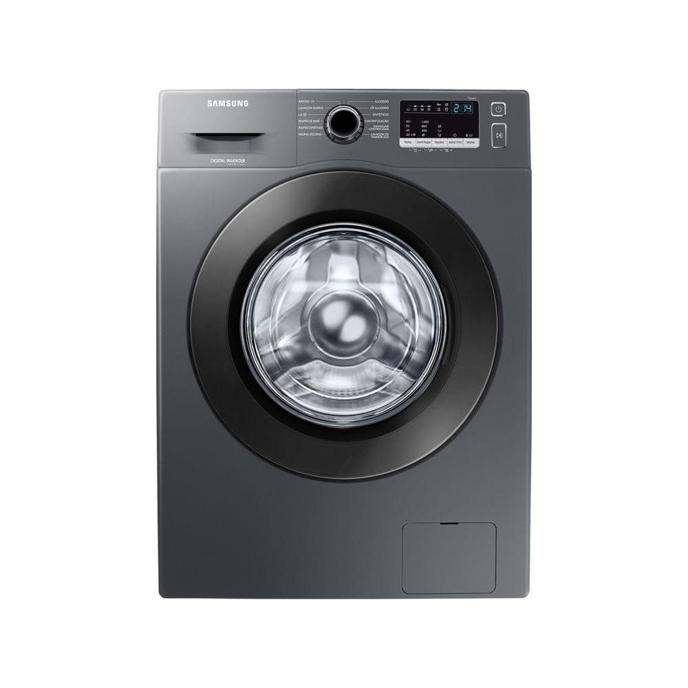 Máquina de Lavar Samsung Digital Inverter, 11Kg, 220V, Inox - WW11J4473PX Máquina de Lavar Samsung Digital Inverter, 11Kg, 220V, Inox - WW11J4473PX