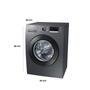 Máquina de Lavar Samsung Digital Inverter, 11Kg, 220V, Inox - WW11J4473PX
