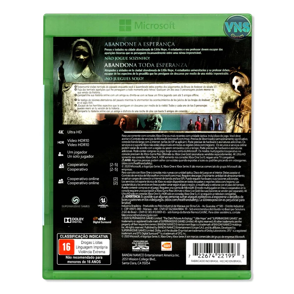 The Dark Pictures Anthology - Little Hope - Xbox One The Dark Pictures Anthology - Little Hope - Xbox One