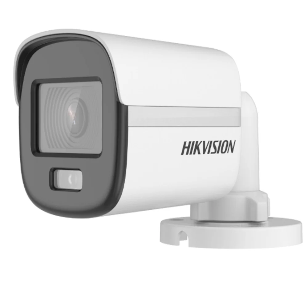 Câmera De Segurança Hikvision Mini Bullet, Colorvu, FHD, 2.8mm - Ds-2ce10df0t-pf