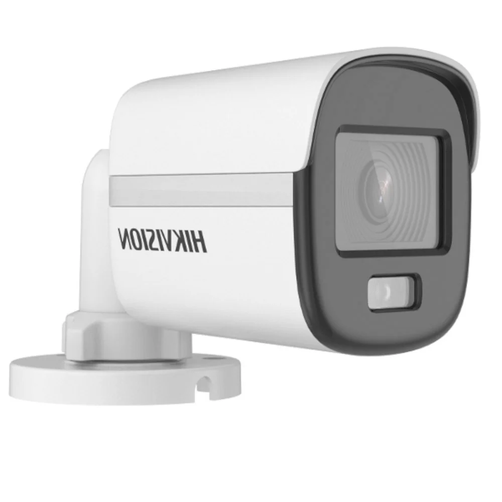 Câmera De Segurança Hikvision Mini Bullet, Colorvu, FHD, 2.8mm - Ds-2ce10df0t-pf