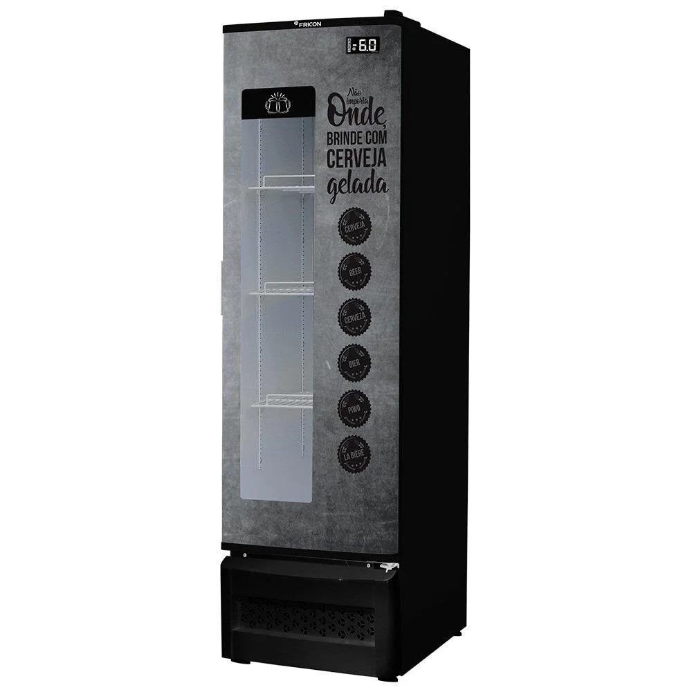 Cervejeira Fricon 284 Litros Porta De Chapa Com Visor Vcfc 284 D – 220 Volts
