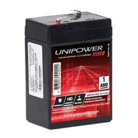 Bateria Unipower Up645seg Selada Para Sistemas De Monitoramento E Segurança - 6v / 4.5 Ah