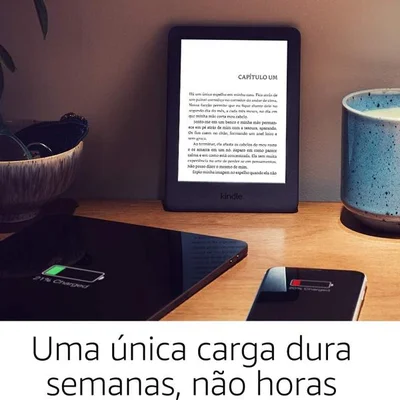 Kindle INK Wifi 10 Geraço 8GB Preto Ao0772 KaBuM