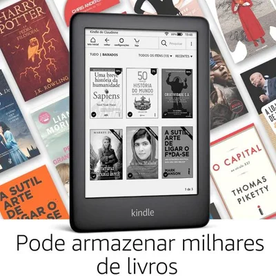 Kindle ブラック 本体 Kindle INK Wifi 10 Geraço 8GB Preto Ao0772 KaBuM