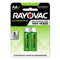 Pilha Recarregavel Eco Aa Com 2 1350Mah 55802