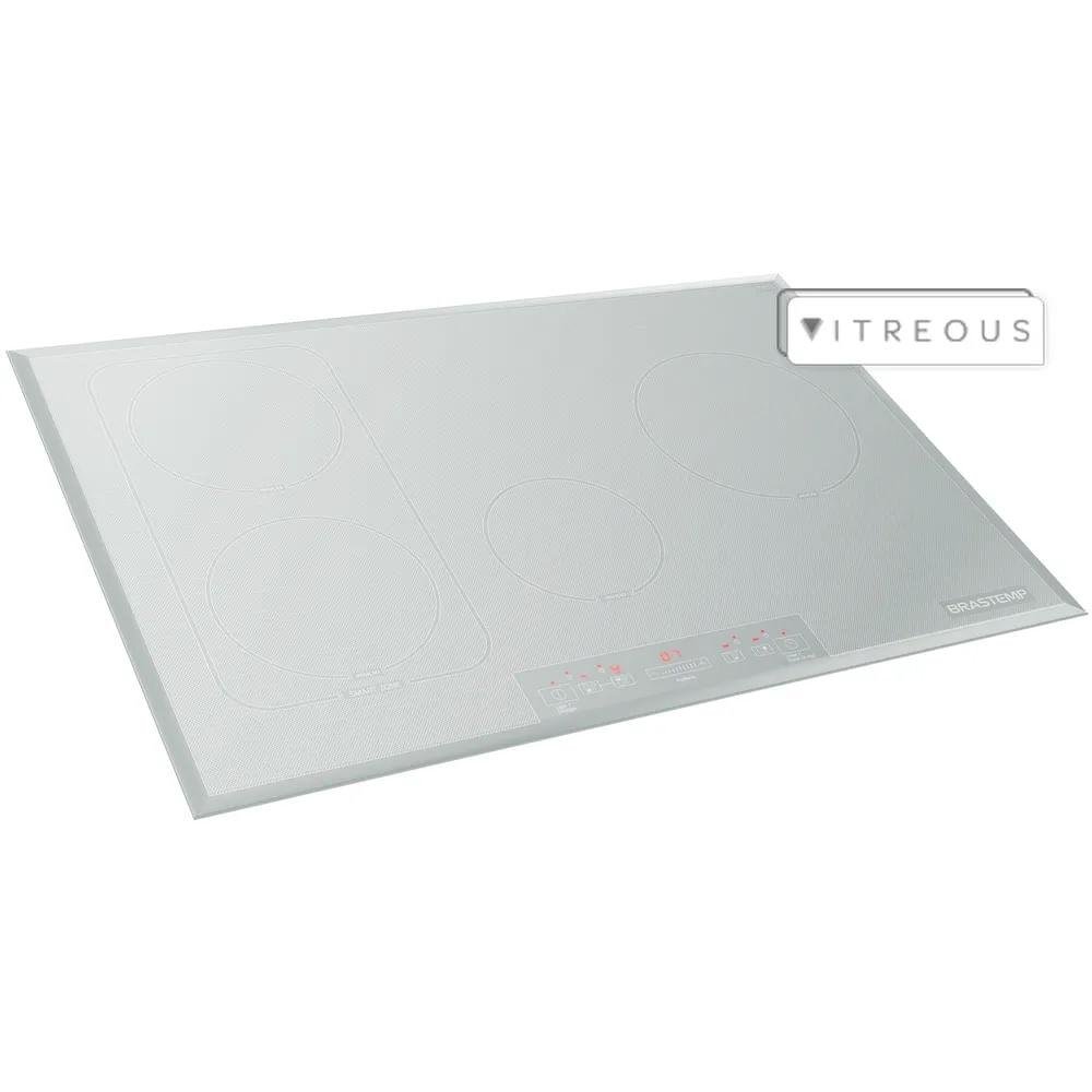 Cooktop De Indução Brastemp Vitreous 4 Queimadores Branco 220v Gdj77abbna Cooktop De Indução Brastemp Vitreous 4 Queimadores Branco 220v Gdj77abbna