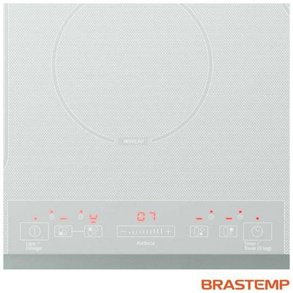 Cooktop De Indução Brastemp Vitreous 4 Queimadores Branco 220v Gdj77abbna Cooktop De Indução Brastemp Vitreous 4 Queimadores Branco 220v Gdj77abbna